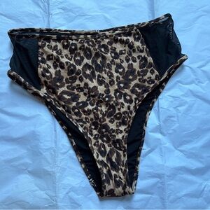 New without tags Aerie Leopard High Cut Cheeky Bikini Bottom